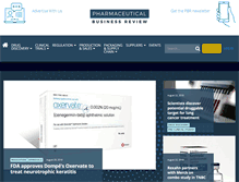 Tablet Screenshot of pharmaceutical-business-review.com